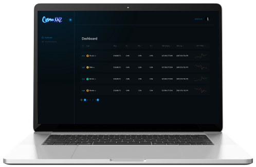 Cosmoskidz crypto trading management web app design